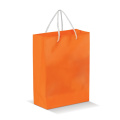 Laminierte Papiertasche, groß, Orange