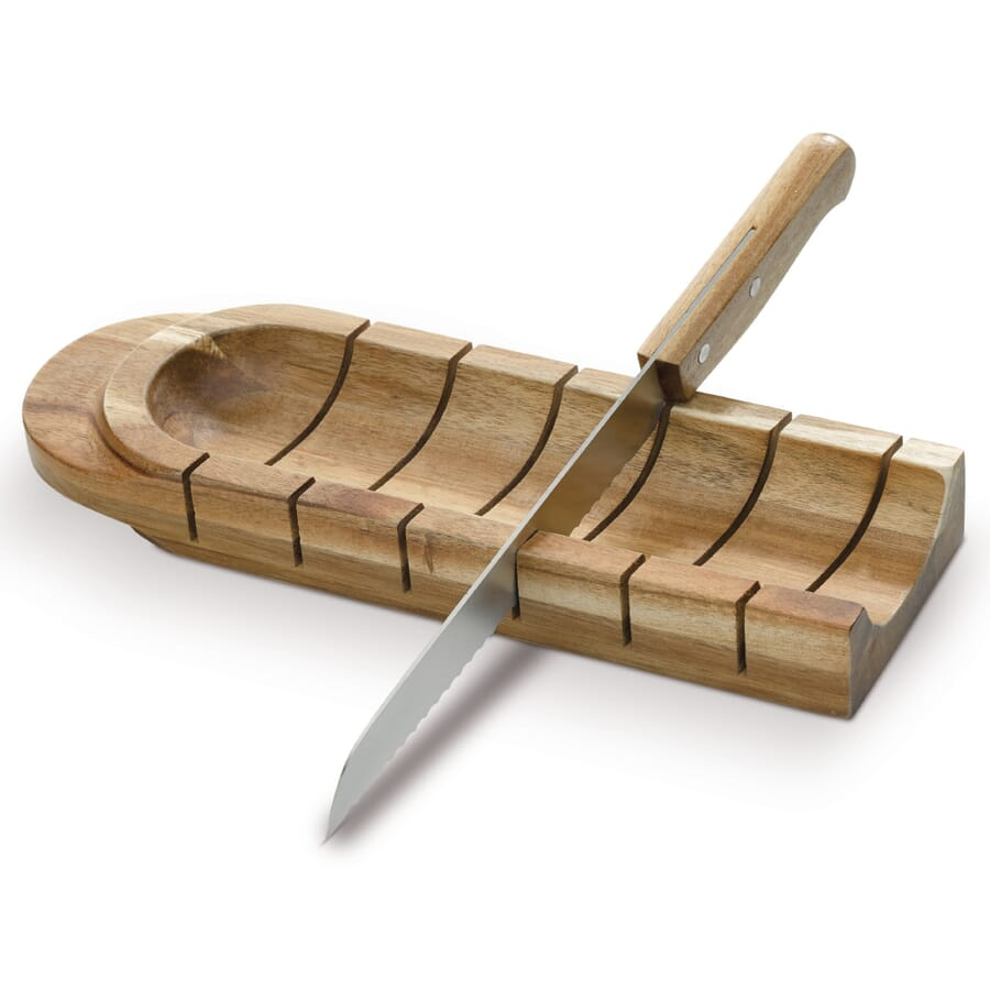 Brotbrett mit Messer, Holz, Produktbild (1)