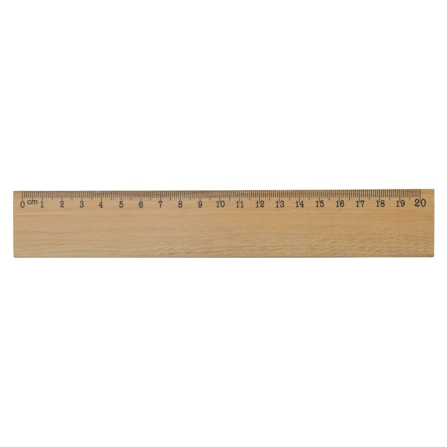 Holzlineal 20 cm, Produktbild