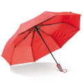 Zusammenfaltbarer 22” Regenschirm mit automatischer Öffnung, Rot