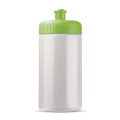 Sportflasche classic 500 ml, Weiss / Hellgrün