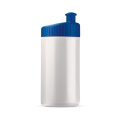 Sportflasche Design 500 ml, Weiss / Dunkelblau