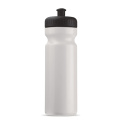 Sportflasche classic 750 ml, Weiss / Schwarz
