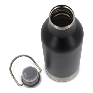 Edelstahl-Isolierflasche 400 ml, Schwarz, Produktbild (4)