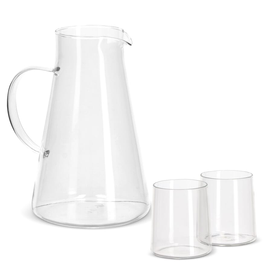 InSideOut Karaffe Elin mit 2 Gläsern, Transparent, Produktbild (1)