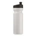 Sportflasche Design 750 ml, Weiss / Schwarz