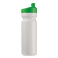 Sportflasche Design 750 ml, Weiss / Grün