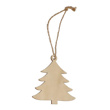 Baumförmiges Weihnachtsornament aus Holz, Natur, Produktbild (3)