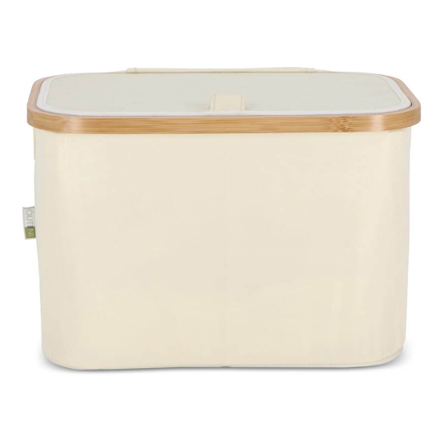 InSideOut faltbarer Korb mit Deckel Sogne 38 x 26 x 25 cm rPET, Ecru, Produktbild (1)