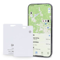Xoopar ICE-Card Ultradünne Tracker-Karte wiederaufladbar, Weiss
