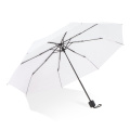 Congo 190T Pongee 21" Faltbarer Regenschirm, Weiss