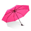 Congo 190T Pongee 21" Faltbarer Regenschirm, Rosa
