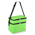R-PET 600D Doppelfach-Kühltasche 30 x 20 x 24 cm 12L, Hellgrün