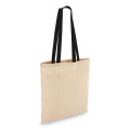 Tragetasche aus Baumwolle OEKO-TEX® 38 x 42 cm 140g/m², Schwarz