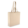 Tragetasche aus Baumwolle OEKO-TEX® 38 x 10 x 42 cm 140g/m², Ecru