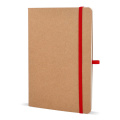 Notizbuch mit flexiblem Einband Kraftpapier A5, Rot
