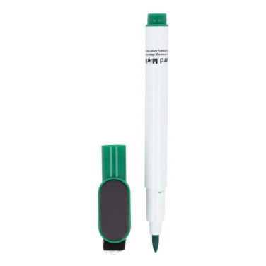 Whiteboard-Marker mit Magnet und Wischer, Grün, Produktbild (4)