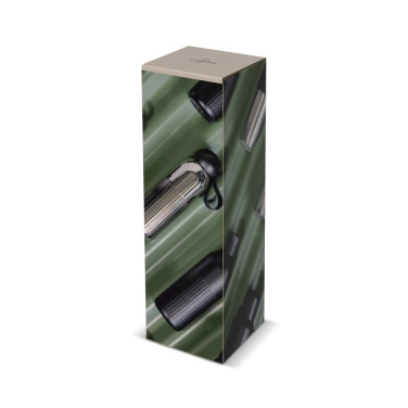 Sagaform Tekla Push Stahlisolierflasche mit Druckverschluss (recycelt) 500 ml, Schwarz, Produktbild (3)