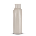 Sagaform Tekla Push Stahlisolierflasche mit Druckverschluss (recycelt) 500 ml, Beige