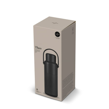 Sagaform Theo Thermosflasche (recycelt) 1 L, Schwarz, Produktbild (3)