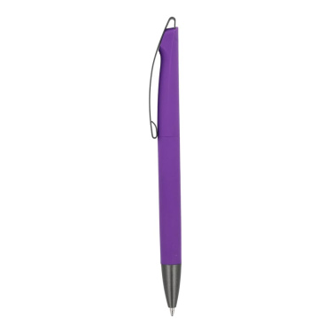 Kugelschreiber Vegas Softtouch Metallclip, Purple, Produktbild (2)