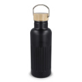 Recycelte Edelstahl-Isolierflasche 500 ml, Schwarz
