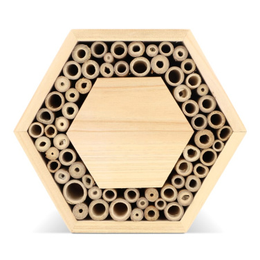 Bienenhaus aus FSC-Holz, sechseckig, Natur, Produktbild (2)