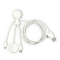 Xoopar Mr. Bio Long Multi-Kabel für Apple/Samsung Watch 1 Meter, Weiss