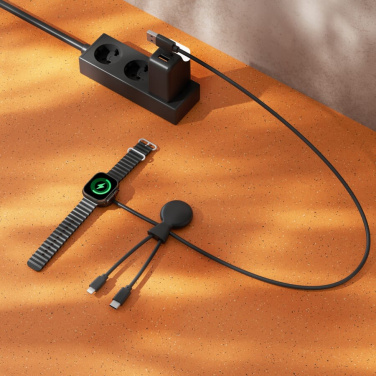 Xoopar Mr. Bio Long Multi-Kabel für Apple/Samsung Watch 1 Meter, Schwarz, Produktbild (3)