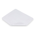Mikrofaser-Mauspad mit Silikonpunkten 18 x 22 cm (325 g/m²) Sublimationsdruck, Weiss