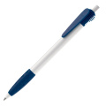 Kugelschreiber Cosmo Grip HC, Weiss / Dunkelblau