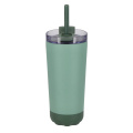 InSideOut doppelwandiger Norden-Trinkbecher aus Edelstahl mit Strohhalm, 600 ml, Mint