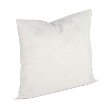 Kissenbezug aus Poly-Leinen & Kissen 40x40 cm Sublimation, Ecru, Produktbild (4)