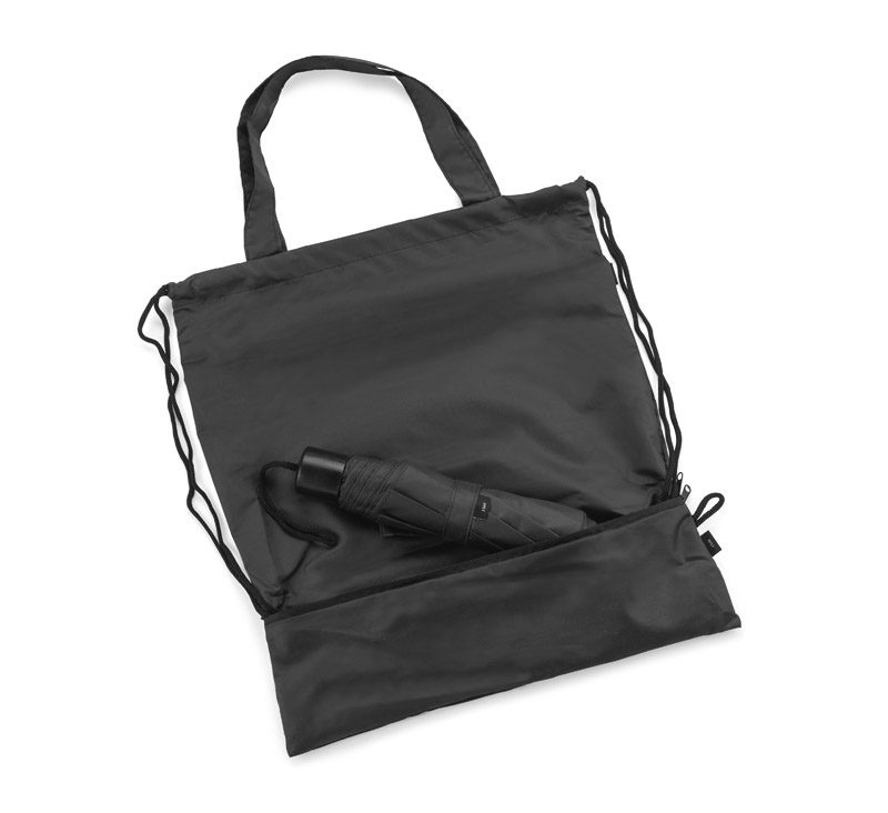 Kordeltasche mit Regenschirm RAINY, Produktbild