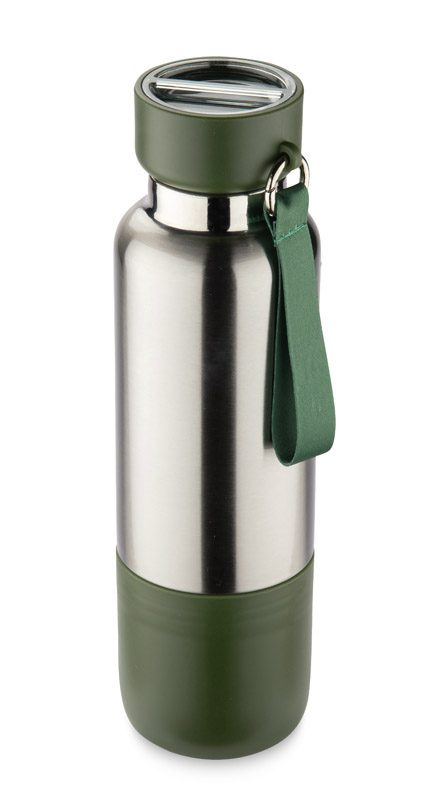 Thermoflasche mit Umhängeband RON 500 ml, Produktbild