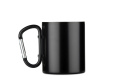 Becher aus recyceltem Edelstahl VIVO 250 ml, Schwarz