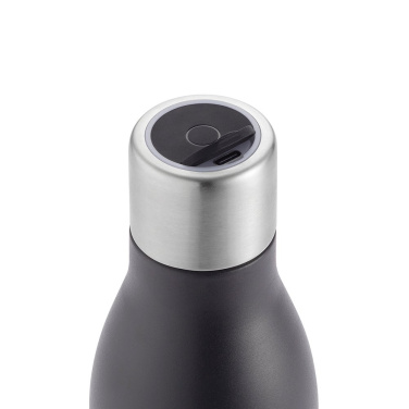 Parana Trinkflasche recy.Edelstahl, 550 ml. UV-Desinfektionsfunktion, Schwarz, Produktbild (2)
