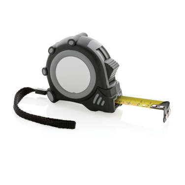 Grip 5m/19mm Maßband aus RCS recyceltem Kunststoff, grau, Detailansicht (1)