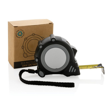 Grip 5m/19mm Maßband aus RCS recyceltem Kunststoff, grau, Produktbild (2)