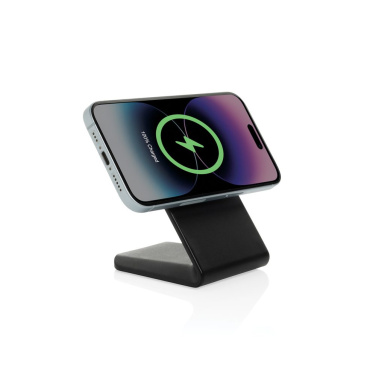VoltPerch 15W magnetischer Wireless Charger aus RCS rec. ABS, Schwarz, Detailansicht (2)