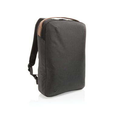 Impact AWARE™ 300D Two-Tone Deluxe 15.6" Laptop-Rucksack, Schwarz, Detailansicht (1)