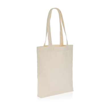 Impact Aware™ 285g/m² ungefärbte rCanvas-Tragetasche, cremefarben, Detailansicht (1)