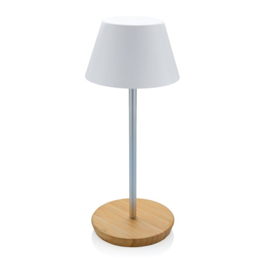 Pure Glow USB-Tischleuchte aus RCS recyceltem Kunststoff, Weiß, Detailansicht (1)