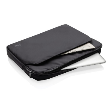 Swiss Peak Aware™ RPET Essential 15.6" Laptop Sleeve, Schwarz, Detailansicht (3)