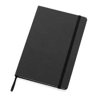 Craftstone A5 Notizbuch aus recycelt. Kraft- und Steinpapier, Schwarz, Detailansicht (2)
