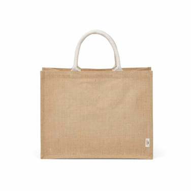 Toubkal Einkaufstasche aus Jute und recy. Baumwolle, 40cm Henkel, Natur, Produktbild (2)