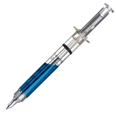 Kunststoff Kugelschreiber INJECTION, Blau, Produktbild