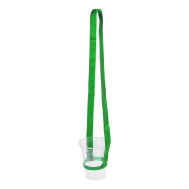 Lancup – Getränkehalter-Lanyard, grün, zusätzliche Produktansicht 2