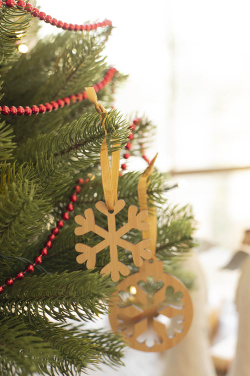 Jerpstad – Weihnachtsbaumschmuck, Schneeflocke, natur, zusätzliche Produktansicht 3