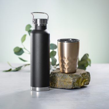Cuppar – Kupferisolierte Thermoflasche, schwarz, zusätzliche Produktansicht 4